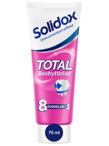 Solidox Totalbeskyttelse Tannkrem for voksne. FOTO