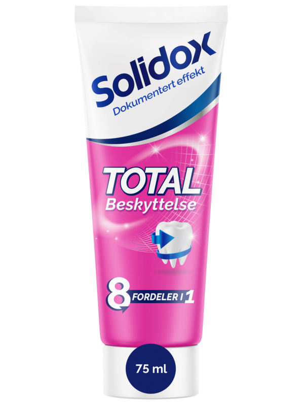 Solidox Totalbeskyttelse Tannkrem for voksne. FOTO